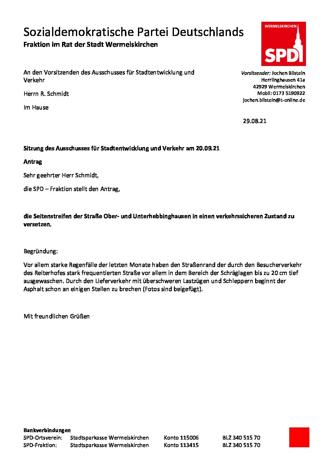 Antrag Ober- und Unterhebbinghausen